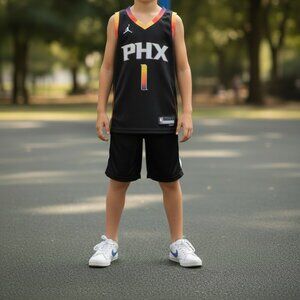 🔥  Phoenix Suns Devin Booker #1 Statement Edition Youth M Jersey
